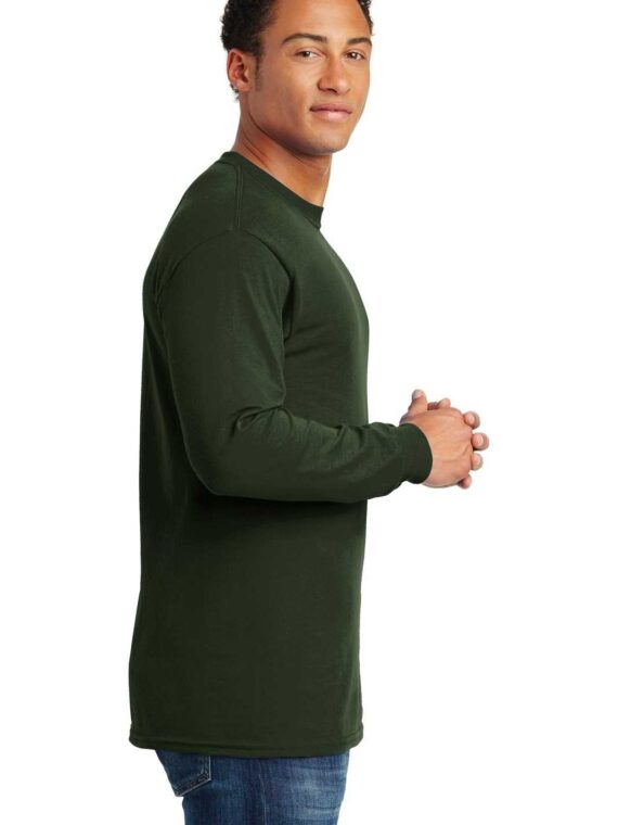Sweatshirt, %100 Pamuk, İçi Şardonlu, 2 İplik Sweatshirt, 0 Yaka, Haki