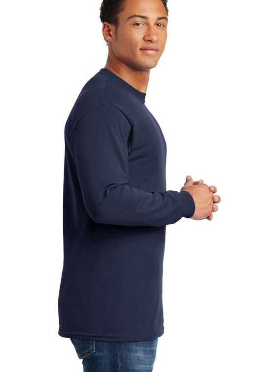 Sweatshirt, %100 Pamuk, İçi Şardonlu, 2 İplik Sweatshirt, 0 Yaka, Lacivert