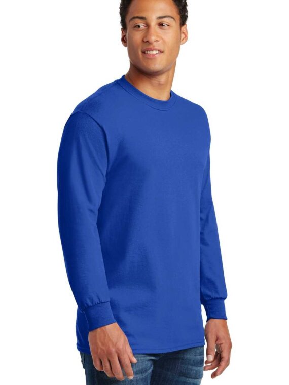 Sweatshirt, %100 Pamuk, İçi Şardonlu, 2 İplik Sweatshirt, 0 Yaka, Sax-Mavi