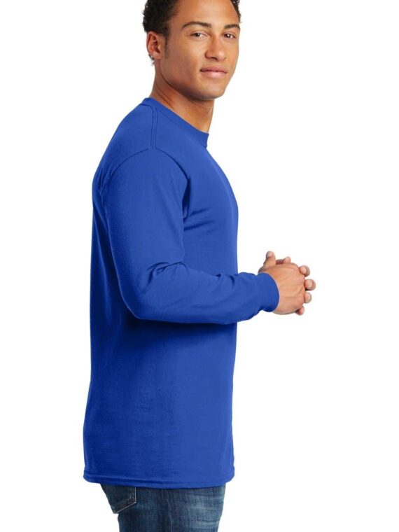 Sweatshirt, %100 Pamuk, İçi Şardonlu, 2 İplik Sweatshirt, 0 Yaka, Sax-Mavi