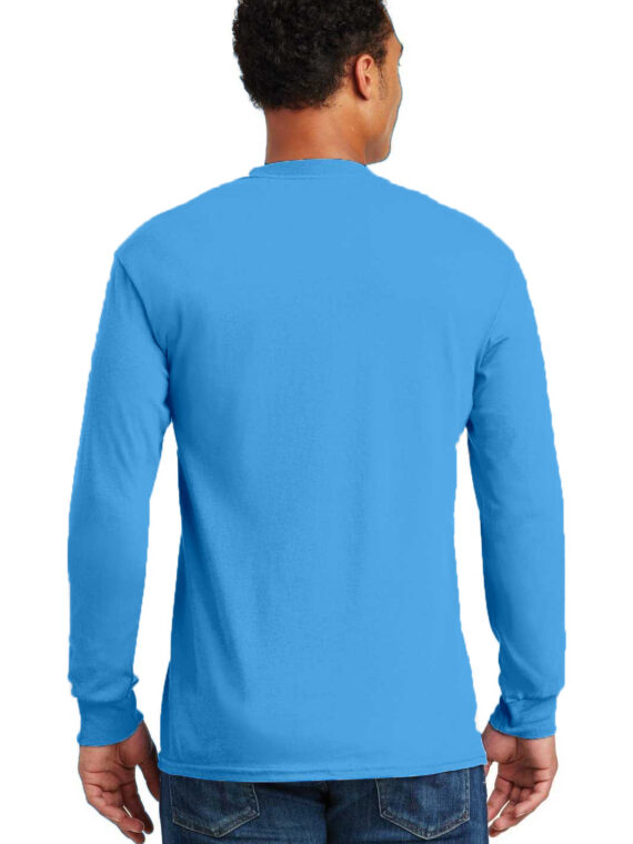 Sweatshirt, %100 Pamuk, İçi Şardonlu, 2 İplik Sweatshirt, 0 Yaka, Mavi